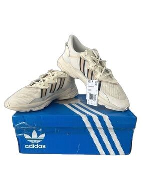 Adidas Originals Ozweego Women’s 11 Cream Gold IG8488 Chunky Retro Sneakers NWT